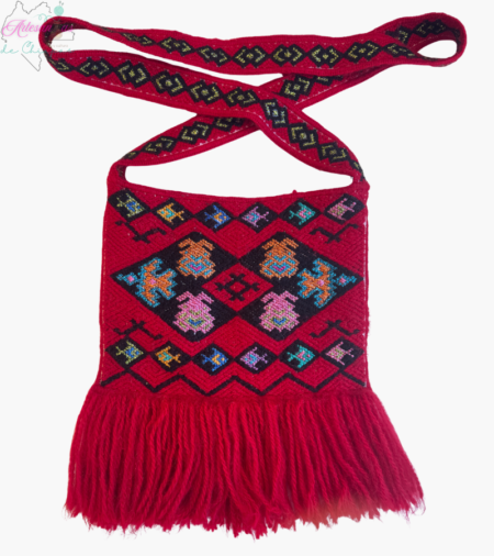 Morral artesanal bordado a mano