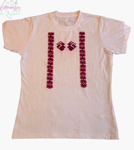 Blusa artesanal bordado a mano